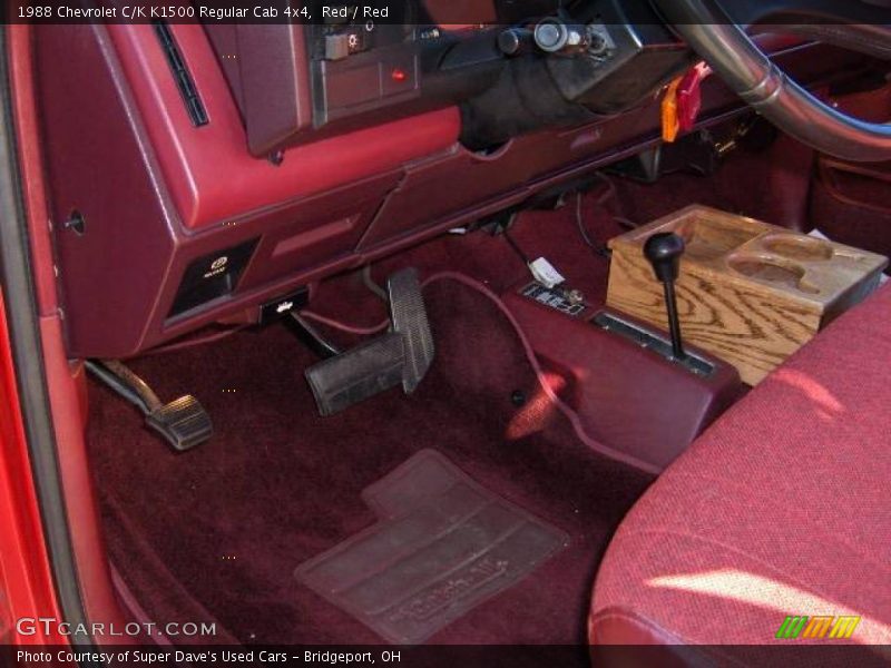 Red / Red 1988 Chevrolet C/K K1500 Regular Cab 4x4