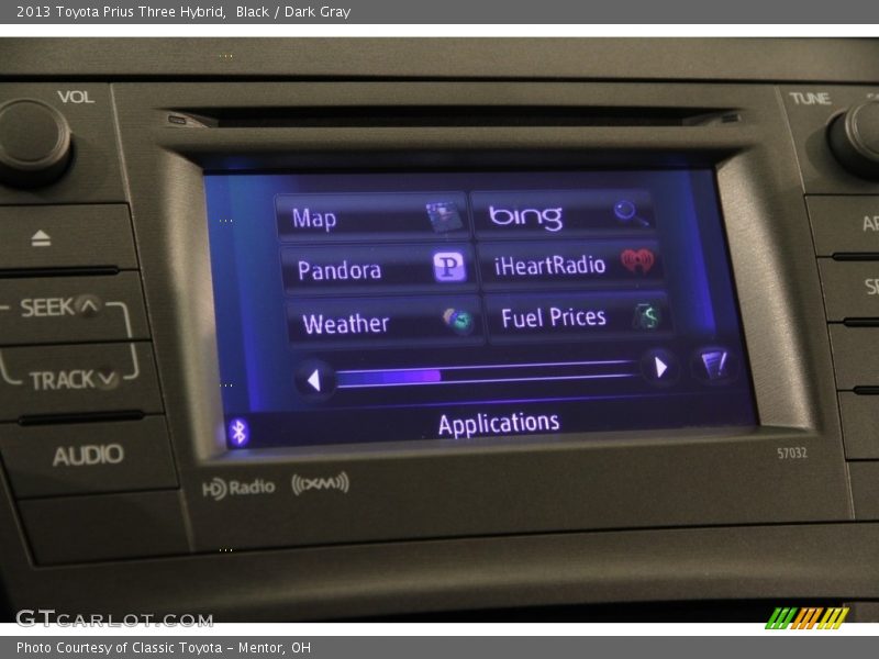 Black / Dark Gray 2013 Toyota Prius Three Hybrid