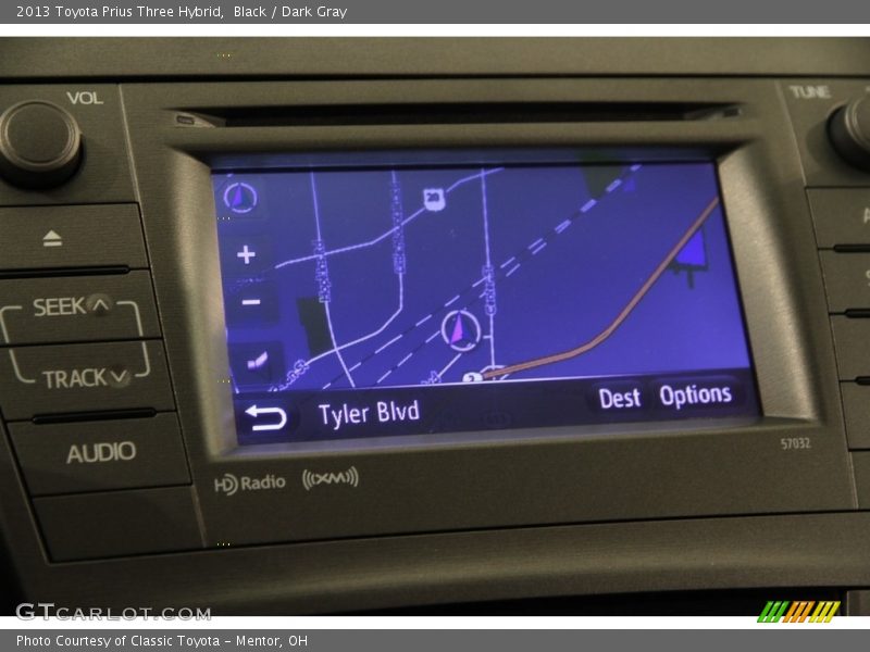 Black / Dark Gray 2013 Toyota Prius Three Hybrid