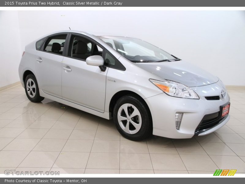 Classic Silver Metallic / Dark Gray 2015 Toyota Prius Two Hybrid