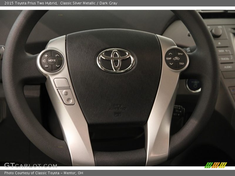 Classic Silver Metallic / Dark Gray 2015 Toyota Prius Two Hybrid
