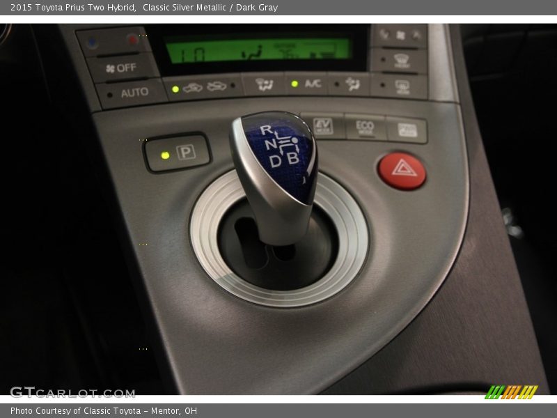 Classic Silver Metallic / Dark Gray 2015 Toyota Prius Two Hybrid