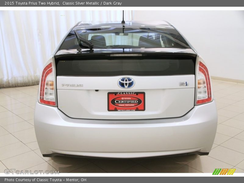Classic Silver Metallic / Dark Gray 2015 Toyota Prius Two Hybrid
