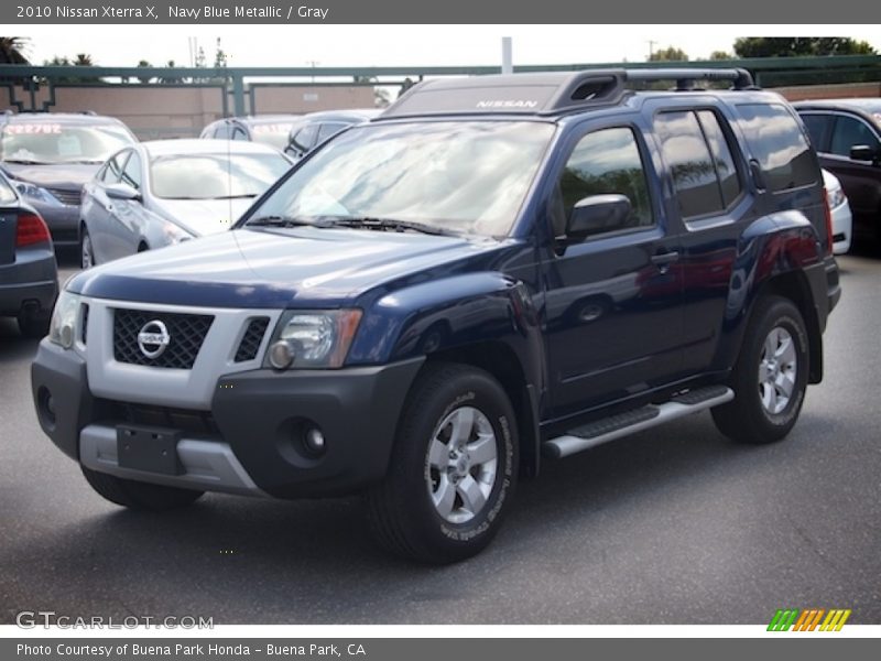 Navy Blue Metallic / Gray 2010 Nissan Xterra X