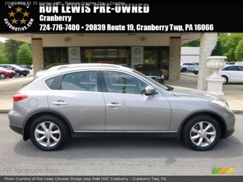 Platinum Graphite Gray / Graphite 2008 Infiniti EX 35 Journey AWD