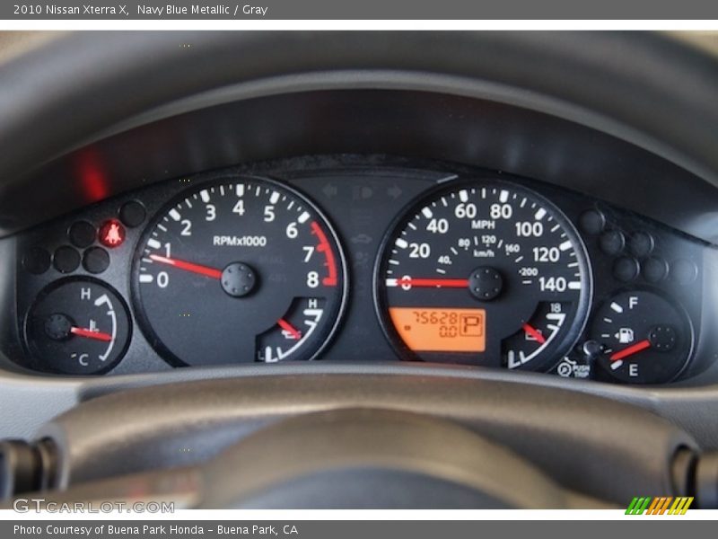 Navy Blue Metallic / Gray 2010 Nissan Xterra X