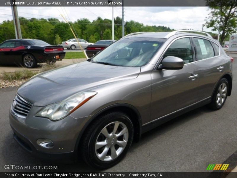 Platinum Graphite Gray / Graphite 2008 Infiniti EX 35 Journey AWD