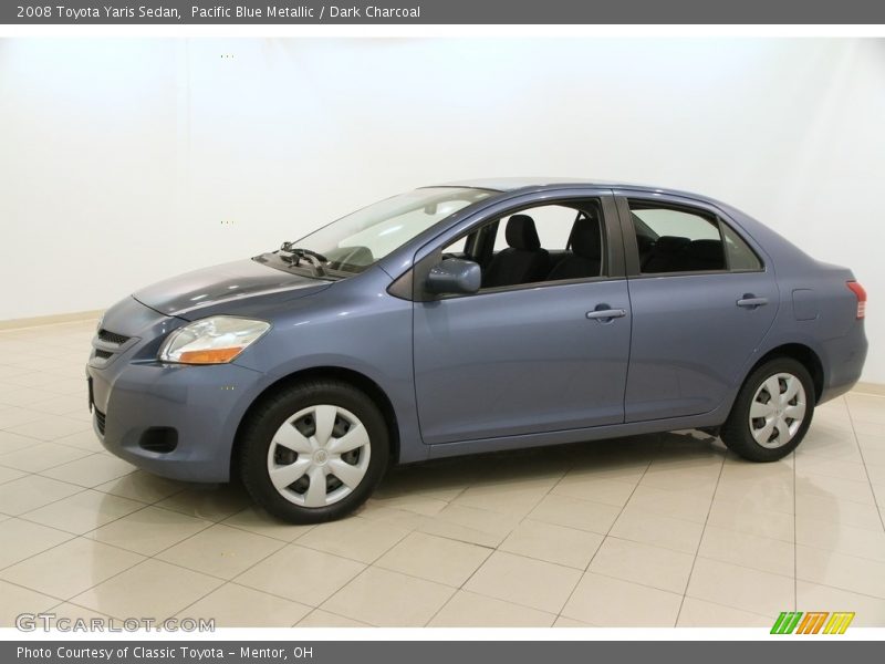 Pacific Blue Metallic / Dark Charcoal 2008 Toyota Yaris Sedan