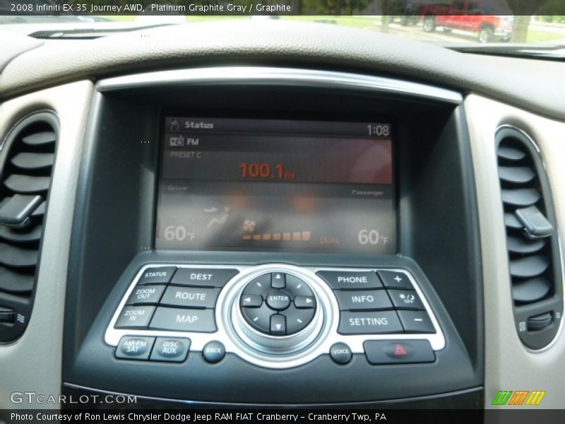 Platinum Graphite Gray / Graphite 2008 Infiniti EX 35 Journey AWD