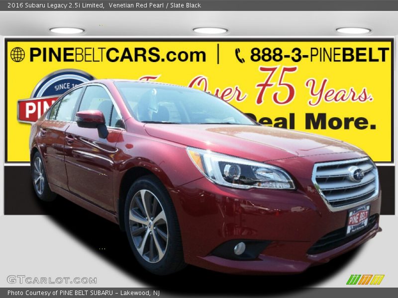 Venetian Red Pearl / Slate Black 2016 Subaru Legacy 2.5i Limited