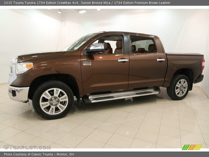 Sunset Bronze Mica / 1794 Edition Premium Brown Leather 2015 Toyota Tundra 1794 Edition CrewMax 4x4