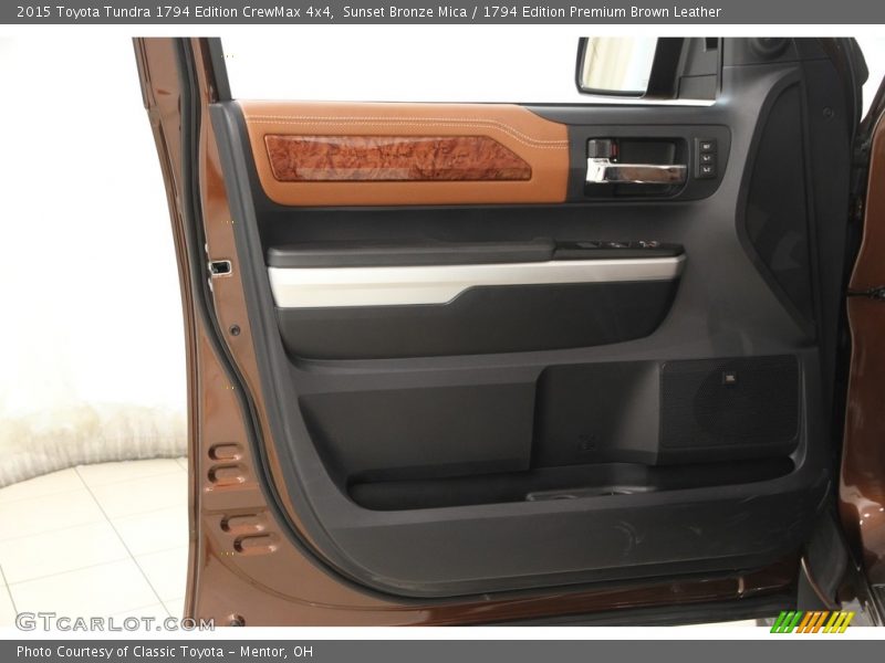 Sunset Bronze Mica / 1794 Edition Premium Brown Leather 2015 Toyota Tundra 1794 Edition CrewMax 4x4