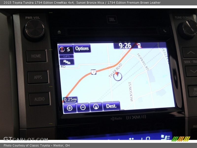 Sunset Bronze Mica / 1794 Edition Premium Brown Leather 2015 Toyota Tundra 1794 Edition CrewMax 4x4