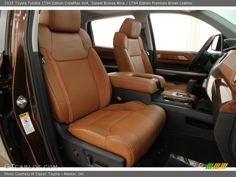 Sunset Bronze Mica / 1794 Edition Premium Brown Leather 2015 Toyota Tundra 1794 Edition CrewMax 4x4