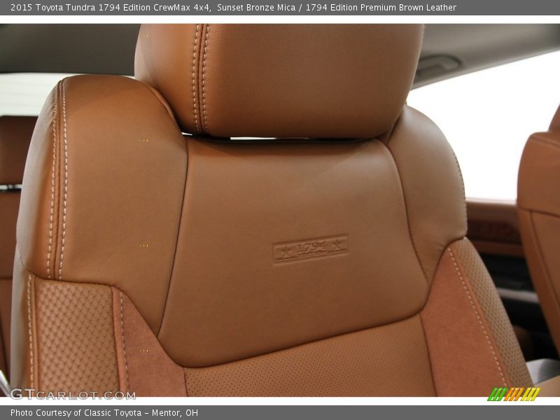 Sunset Bronze Mica / 1794 Edition Premium Brown Leather 2015 Toyota Tundra 1794 Edition CrewMax 4x4