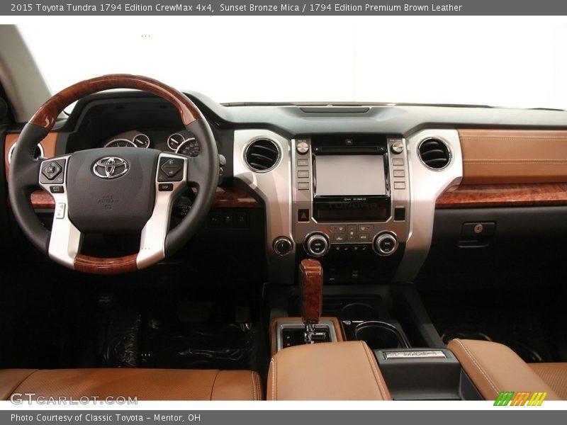 Sunset Bronze Mica / 1794 Edition Premium Brown Leather 2015 Toyota Tundra 1794 Edition CrewMax 4x4