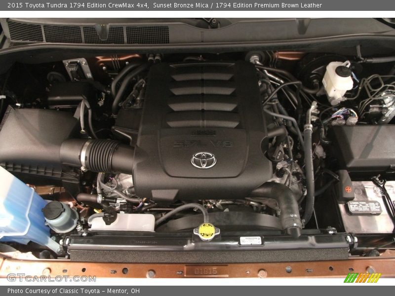 Sunset Bronze Mica / 1794 Edition Premium Brown Leather 2015 Toyota Tundra 1794 Edition CrewMax 4x4