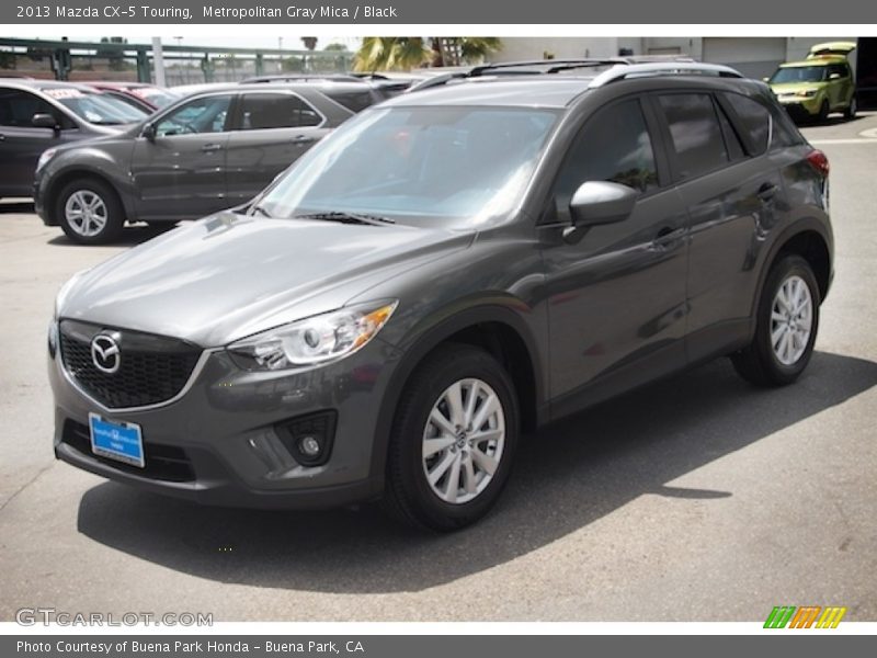 Metropolitan Gray Mica / Black 2013 Mazda CX-5 Touring