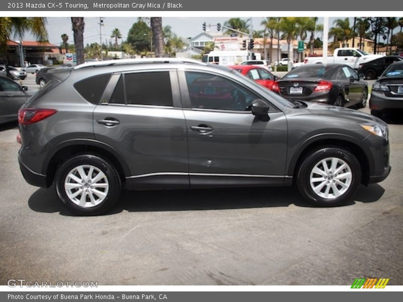 Metropolitan Gray Mica / Black 2013 Mazda CX-5 Touring