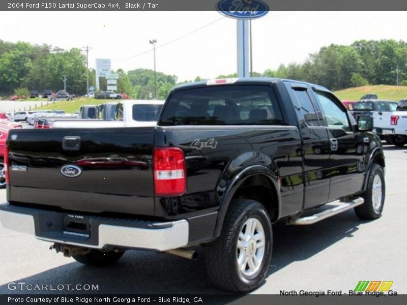 Black / Tan 2004 Ford F150 Lariat SuperCab 4x4