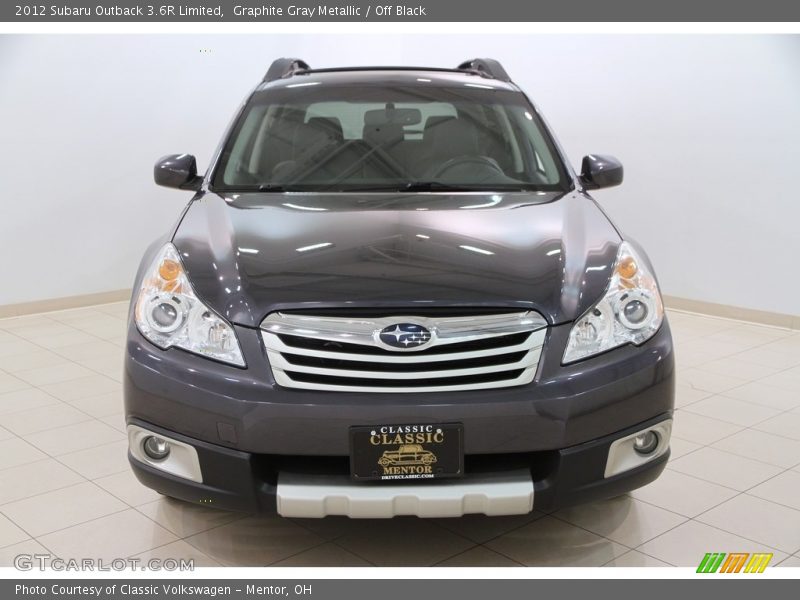 Graphite Gray Metallic / Off Black 2012 Subaru Outback 3.6R Limited