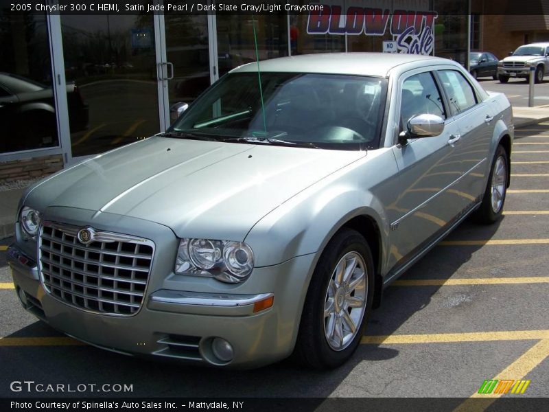 Satin Jade Pearl / Dark Slate Gray/Light Graystone 2005 Chrysler 300 C HEMI