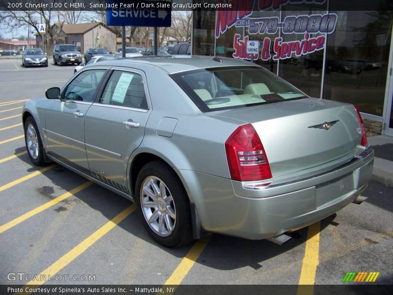 Satin Jade Pearl / Dark Slate Gray/Light Graystone 2005 Chrysler 300 C HEMI