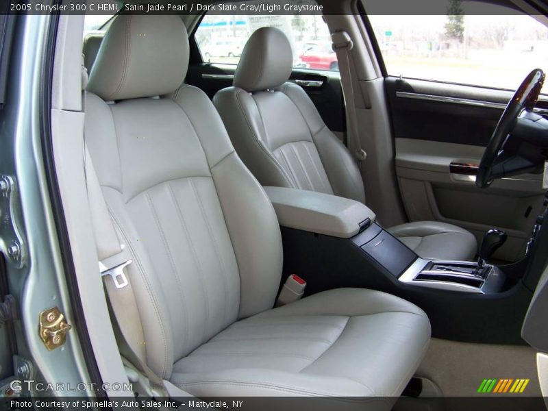 Satin Jade Pearl / Dark Slate Gray/Light Graystone 2005 Chrysler 300 C HEMI