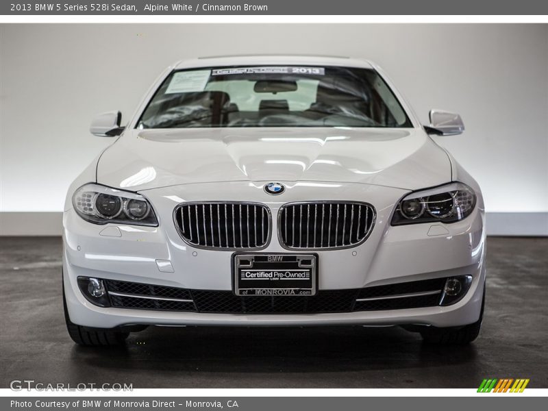 Alpine White / Cinnamon Brown 2013 BMW 5 Series 528i Sedan