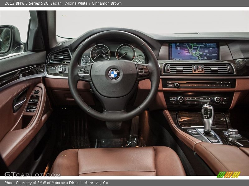 Alpine White / Cinnamon Brown 2013 BMW 5 Series 528i Sedan