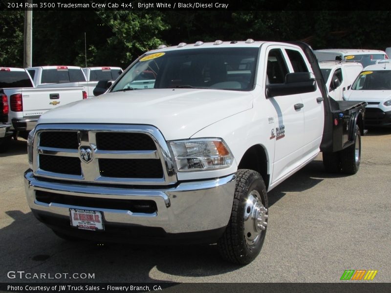 Bright White / Black/Diesel Gray 2014 Ram 3500 Tradesman Crew Cab 4x4