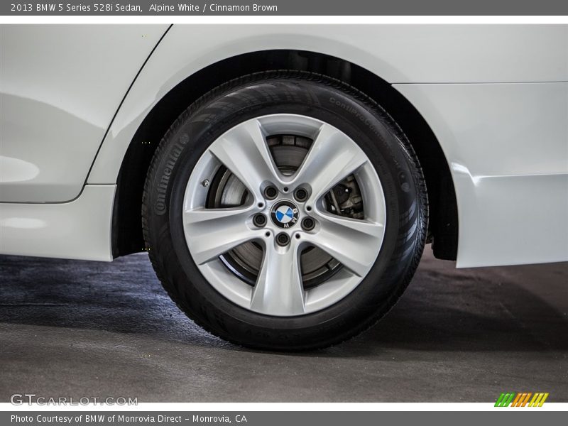 Alpine White / Cinnamon Brown 2013 BMW 5 Series 528i Sedan