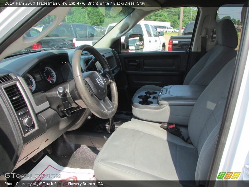 Bright White / Black/Diesel Gray 2014 Ram 3500 Tradesman Crew Cab 4x4