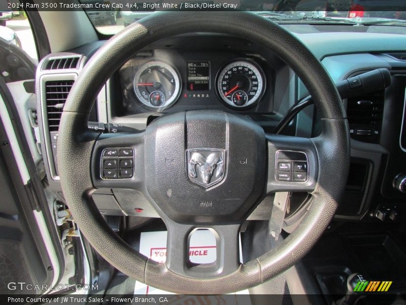 Bright White / Black/Diesel Gray 2014 Ram 3500 Tradesman Crew Cab 4x4