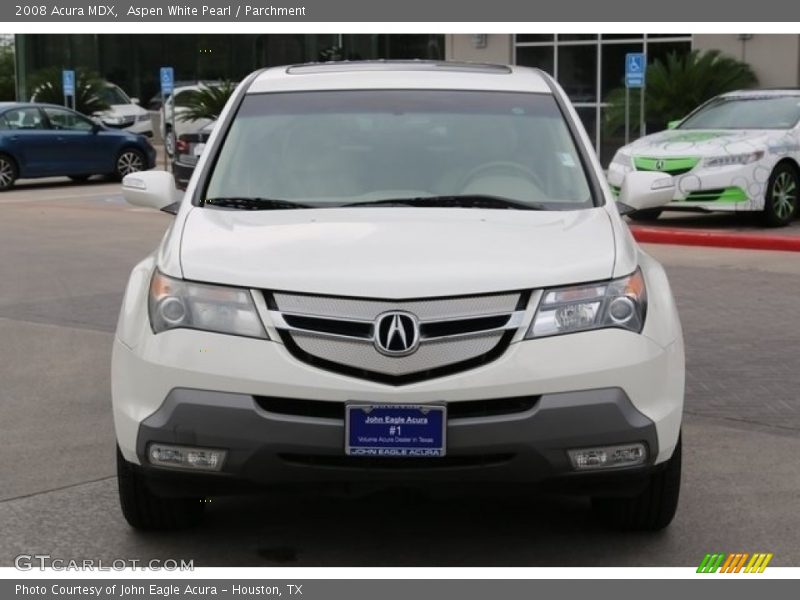 Aspen White Pearl / Parchment 2008 Acura MDX