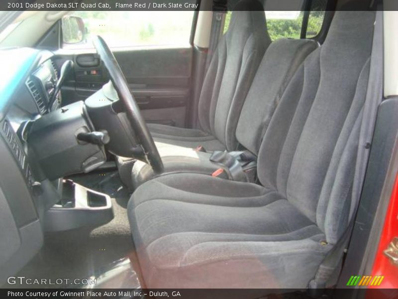 Flame Red / Dark Slate Gray 2001 Dodge Dakota SLT Quad Cab