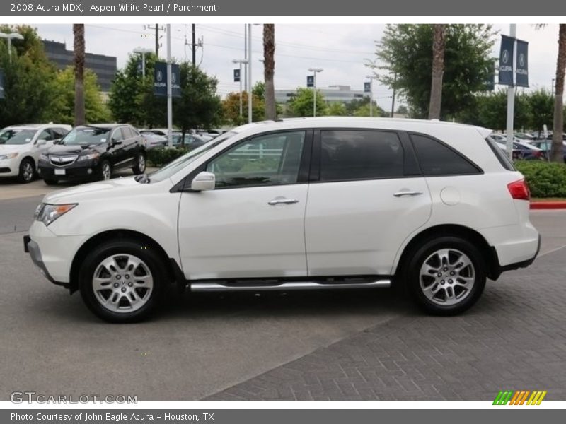 Aspen White Pearl / Parchment 2008 Acura MDX