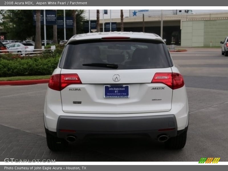 Aspen White Pearl / Parchment 2008 Acura MDX