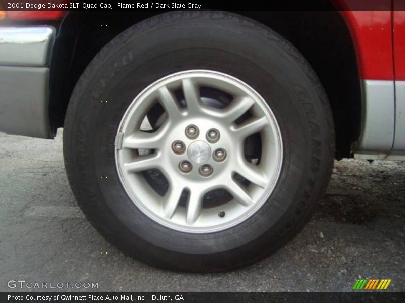 Flame Red / Dark Slate Gray 2001 Dodge Dakota SLT Quad Cab