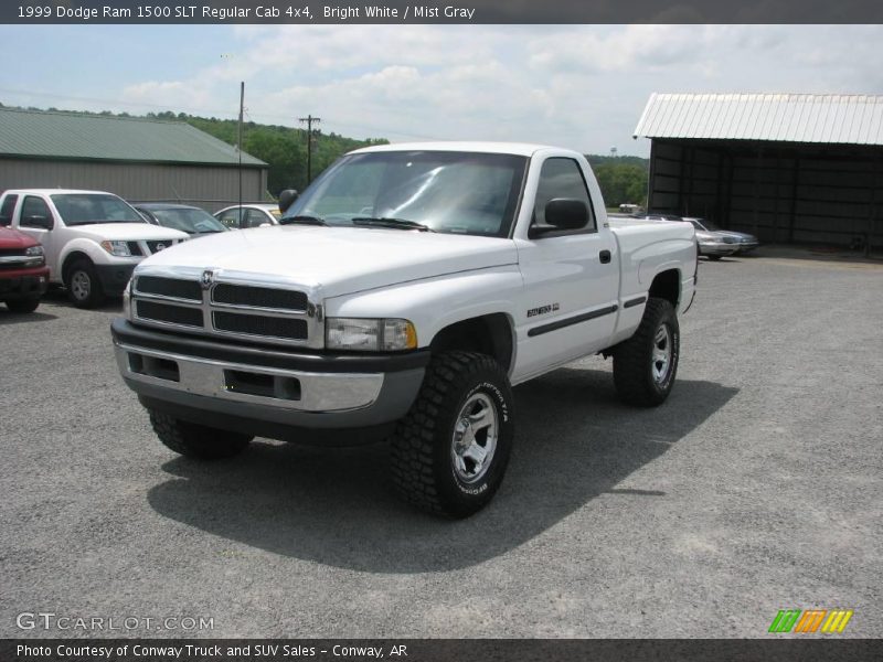 Bright White / Mist Gray 1999 Dodge Ram 1500 SLT Regular Cab 4x4