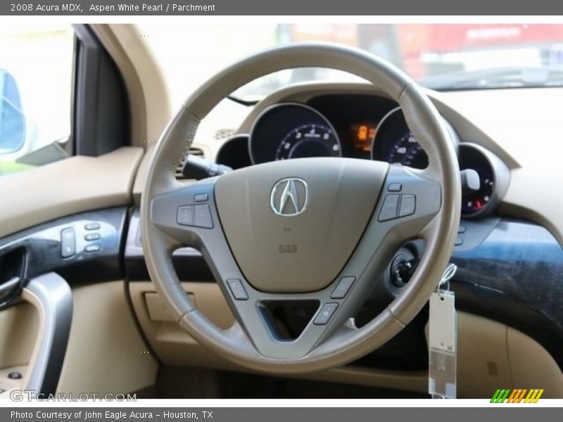 Aspen White Pearl / Parchment 2008 Acura MDX