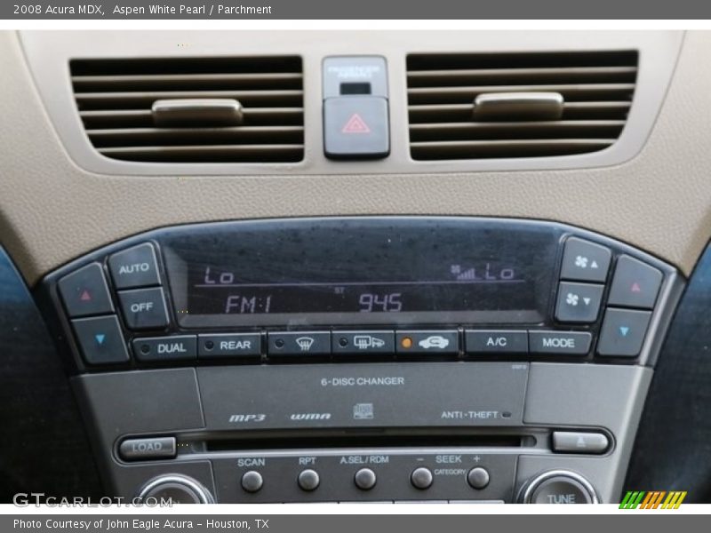 Aspen White Pearl / Parchment 2008 Acura MDX