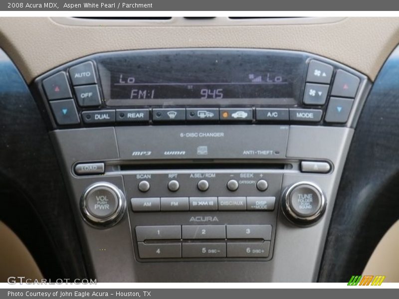 Aspen White Pearl / Parchment 2008 Acura MDX