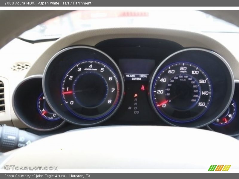 Aspen White Pearl / Parchment 2008 Acura MDX