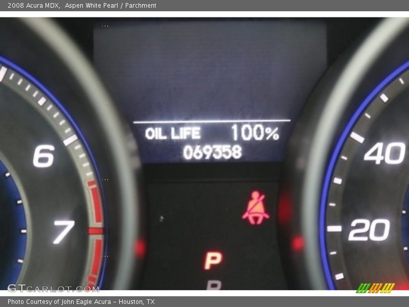 Aspen White Pearl / Parchment 2008 Acura MDX
