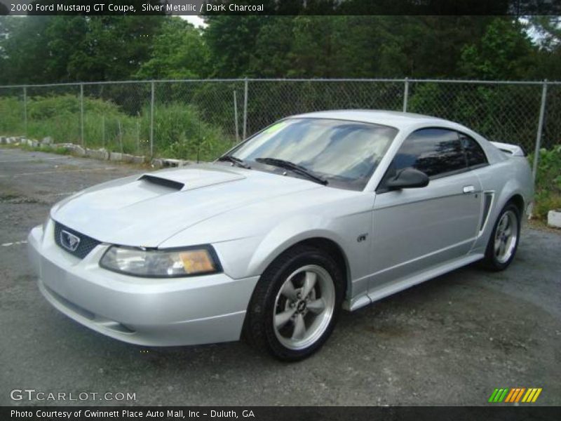 Silver Metallic / Dark Charcoal 2000 Ford Mustang GT Coupe