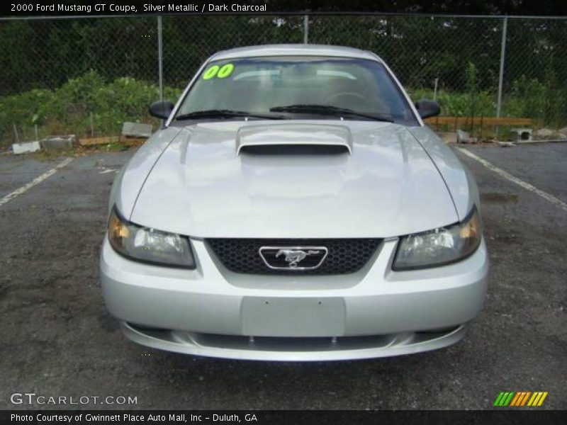 Silver Metallic / Dark Charcoal 2000 Ford Mustang GT Coupe