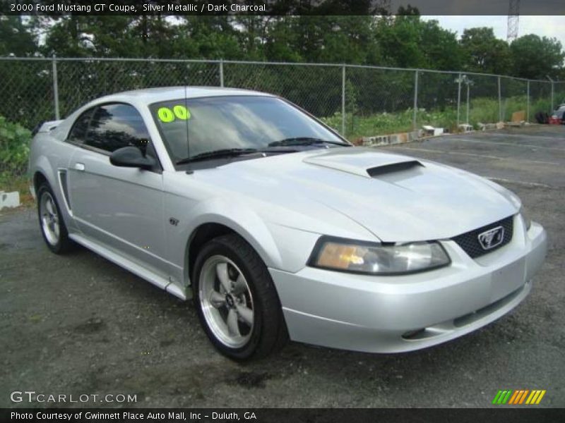 Silver Metallic / Dark Charcoal 2000 Ford Mustang GT Coupe