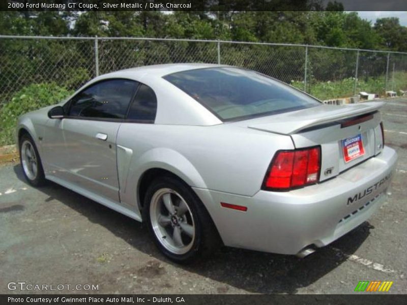 Silver Metallic / Dark Charcoal 2000 Ford Mustang GT Coupe