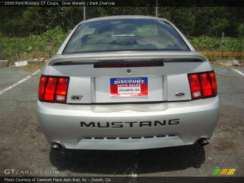 Silver Metallic / Dark Charcoal 2000 Ford Mustang GT Coupe